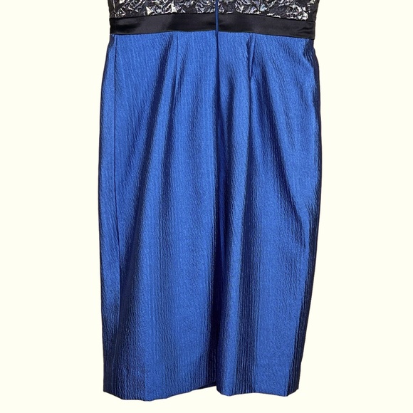 Kay Unger Women’s Silk Blend Textured Cocktail Dress With Spaghetti Straps 2 EUC - Picture 8 of 14